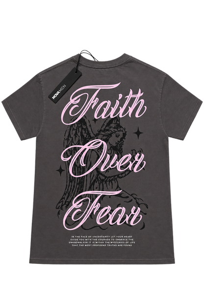 T-Shirt Slim Faith Over Fear