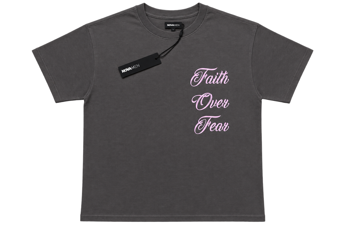 T-Shirt Slim Faith Over Fear