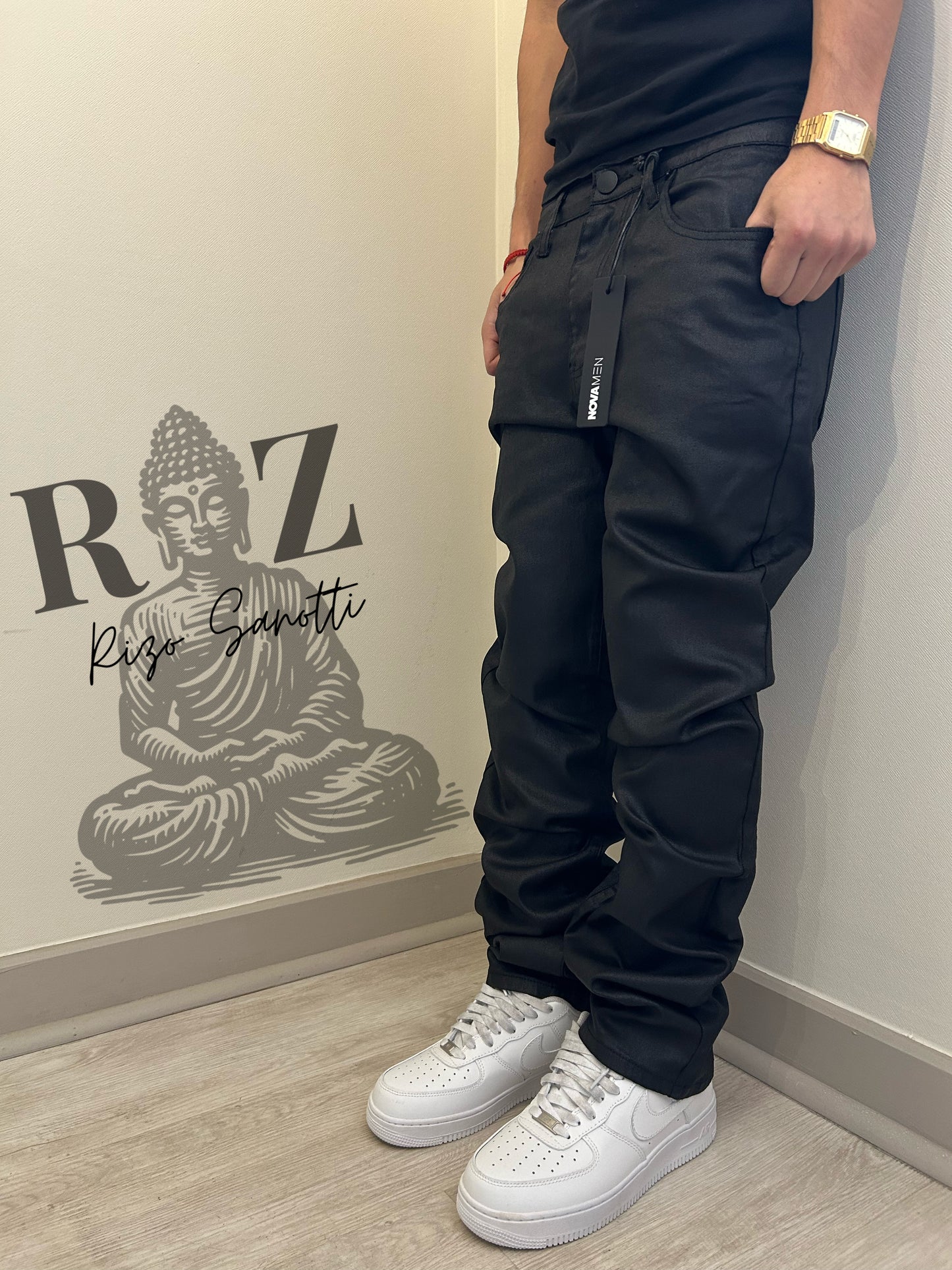 Pantalón De Mezclilla Not Like Others Waxed Slim Taper CLP $